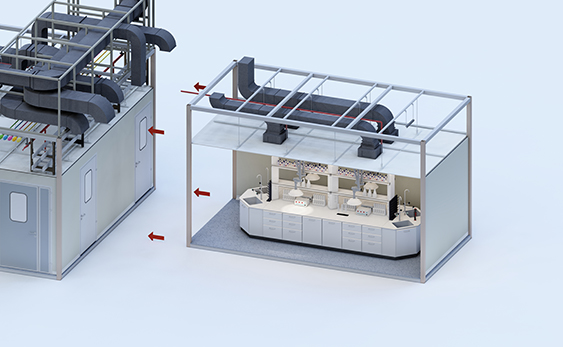 Container Laboratory ist eine modulare Lösung für Reinraumumgebungen