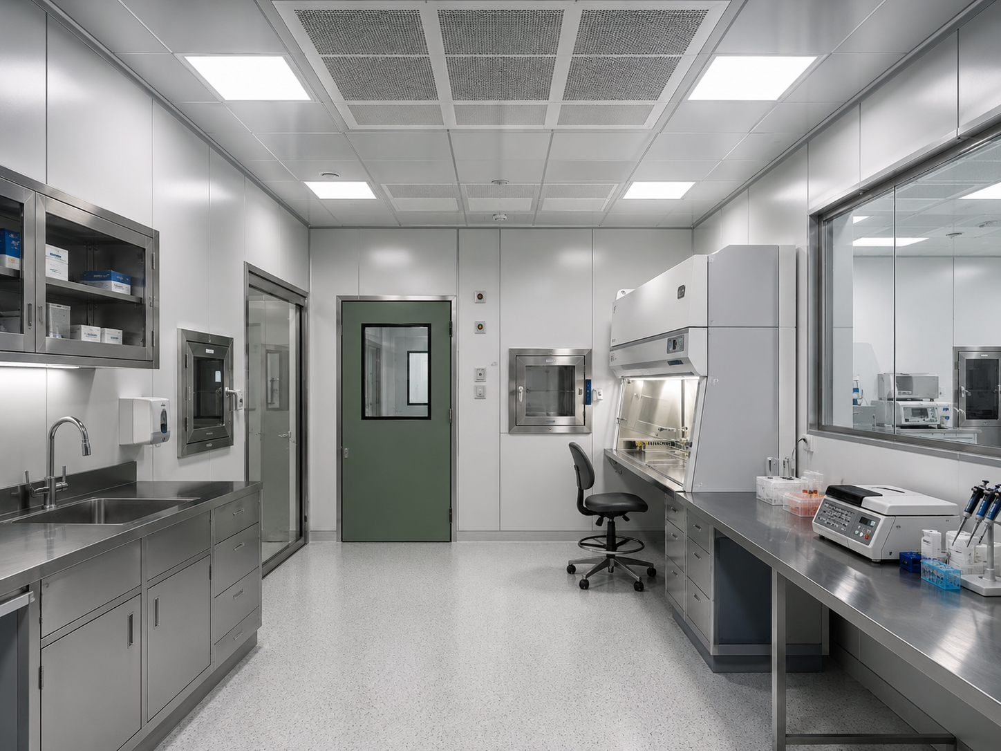 Probenraum im Krankenhaus