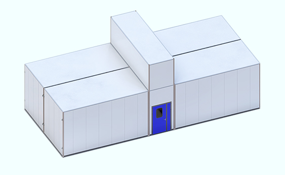 Das abnehmbare Wandsystem ist eine Schlüsseltechnologie in modularen Reinräumen.
    